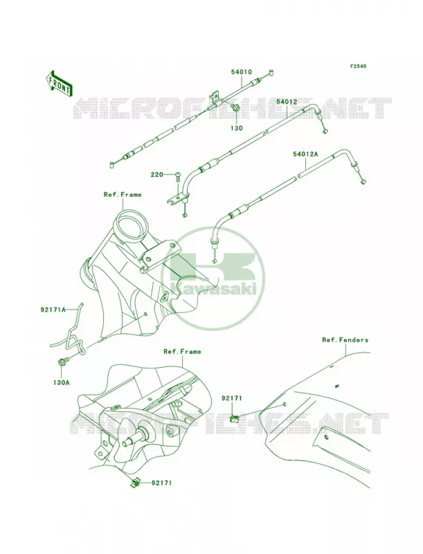 Cables Kawasaki MOTOS 1700 2010 Vulcan 1700 Classic  VN1700EAF