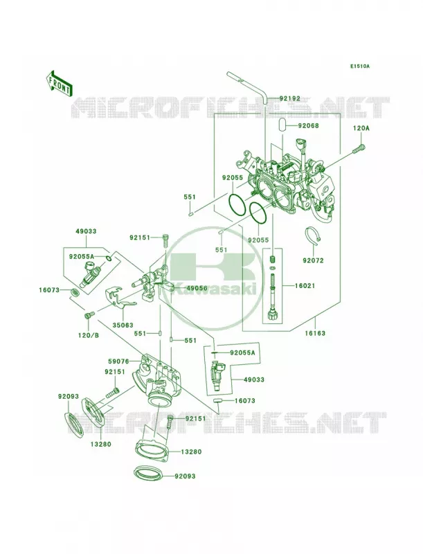 ThrottleB8F-BAF Kawasaki MOTOS 900 2010 Vulcan 900 Classic  VN900BAF