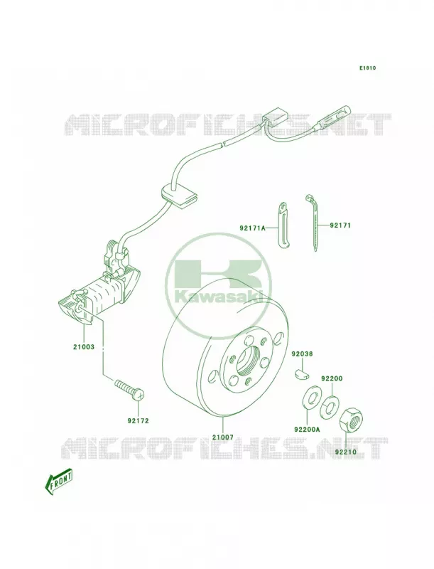 Generator Kawasaki MOTOS 50 2006 KDX50  KDX50A6F