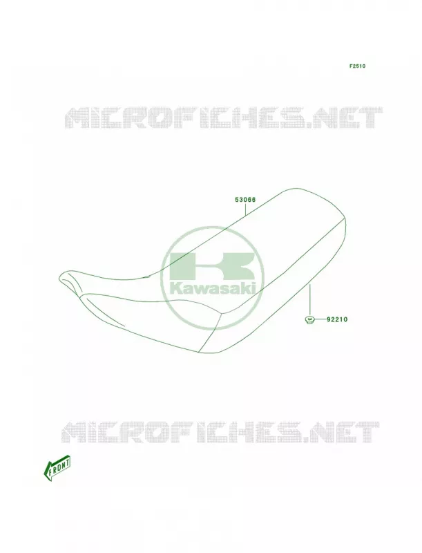 Seat Kawasaki MOTOS 50 2006 KDX50  KDX50A6F