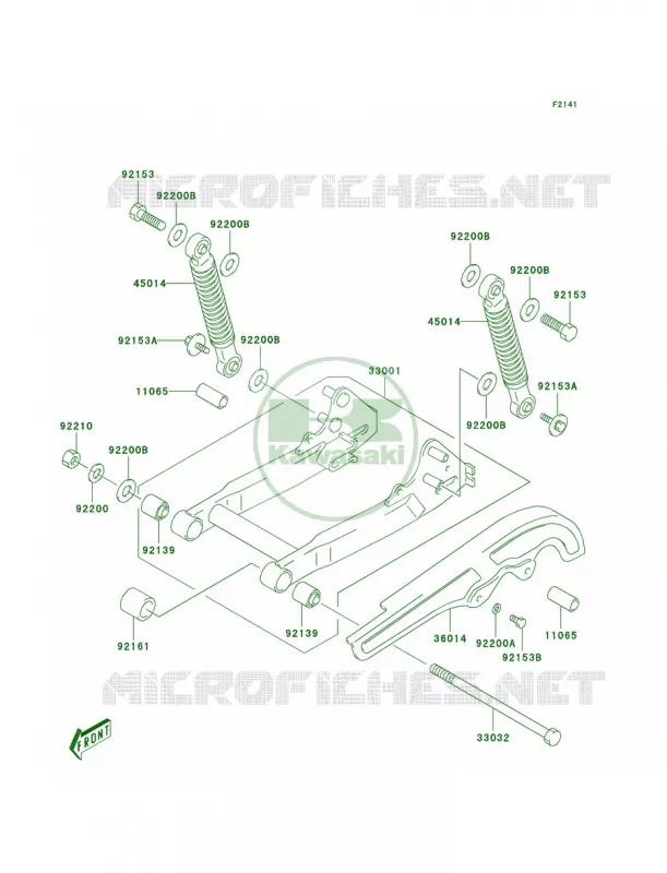Swingarm Kawasaki MOTOS 50 2006 KDX50  KDX50A6F