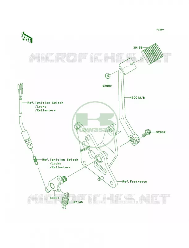 Brake PedalTorque Link Kawasaki MOTOS 900 2010 Vulcan 900 Custom  VN900CAF