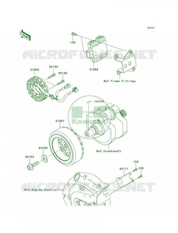 Generator Kawasaki MOTOS 900 2010 Vulcan 900 Custom  VN900CAF