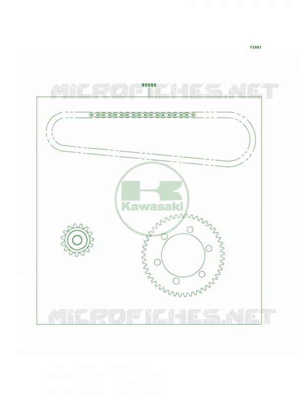 Chain Kit Kawasaki MOTOS 500 2009 Vulcan 500 LTD  EN500C9F