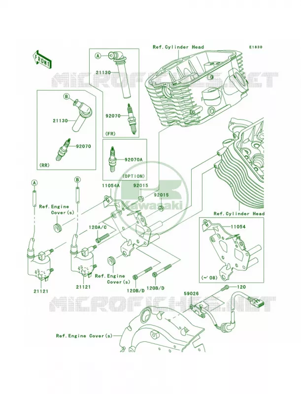 Ignition System Kawasaki MOTOS 900 2009 Vulcan 900 Classic LT  VN900D9F