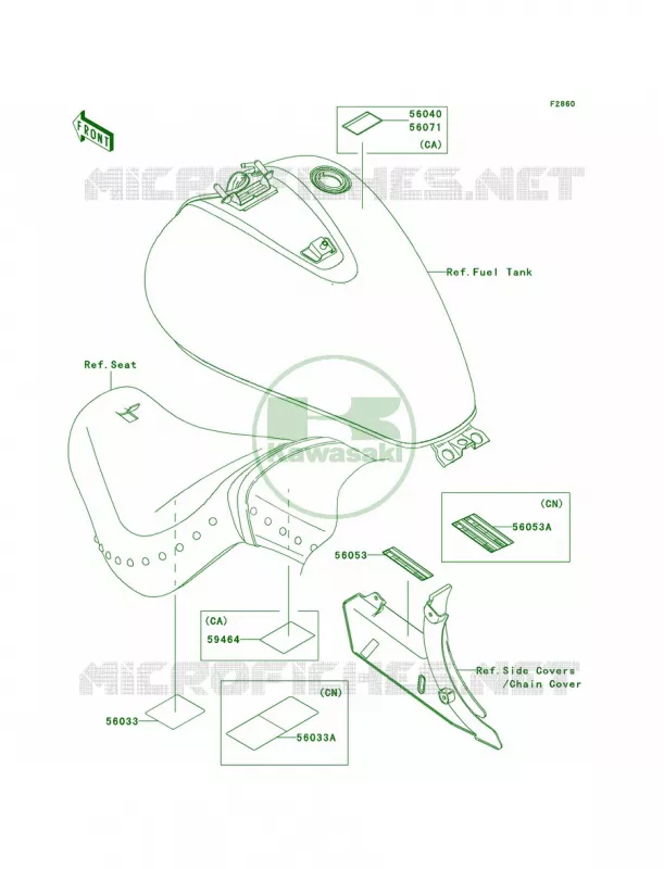 Labels Kawasaki MOTOS 900 2009 Vulcan 900 Classic LT  VN900D9F