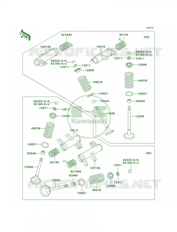 Valves Kawasaki MOTOS 900 2009 Vulcan 900 Classic LT  VN900D9F
