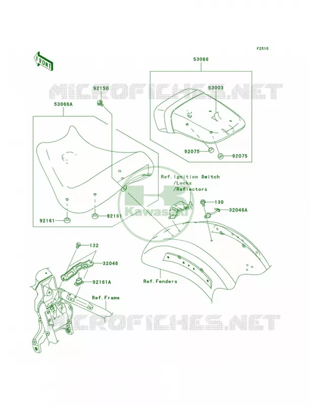 Seat Kawasaki MOTOS 2000 2009 Vulcan 2000  VN2000G9F