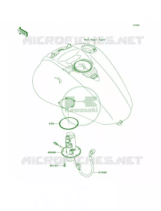 Fuel Pump Kawasaki MOTOS 2000 2009 Vulcan 2000 Classic LT  VN2000J9F