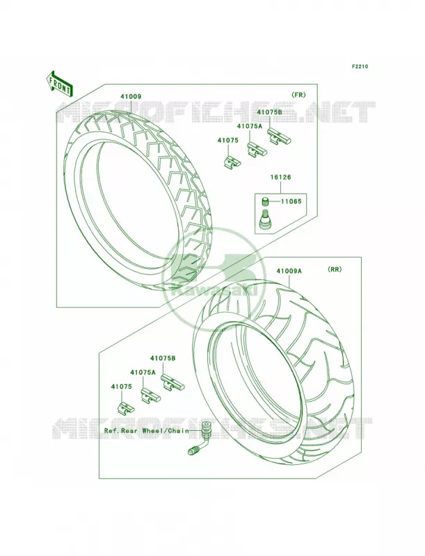 Tires Kawasaki MOTOS 2000 2009 Vulcan 2000 Classic LT  VN2000J9F