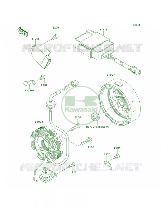Generator Kawasaki MOTOS 110 2006 KLX110  KLX110A6F