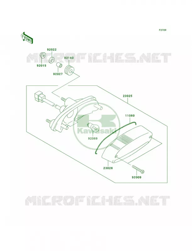 Taillights Kawasaki MOTOS 125 2009 ELIMINATOR 125  BN125A9F