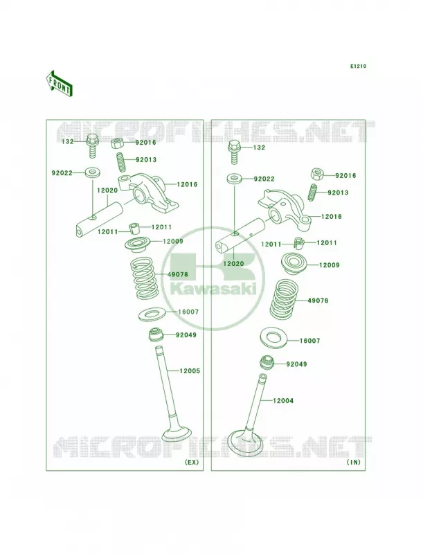 Valves Kawasaki MOTOS 125 2009 ELIMINATOR 125  BN125A9F