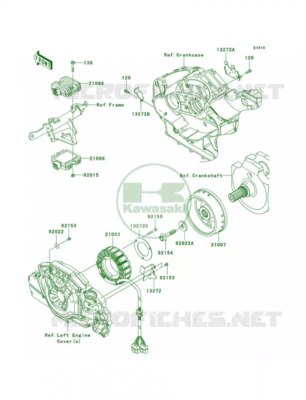 Generator Kawasaki MOTOS 1700 2009 Vulcan 1700 Classic LT  VN1700G9F