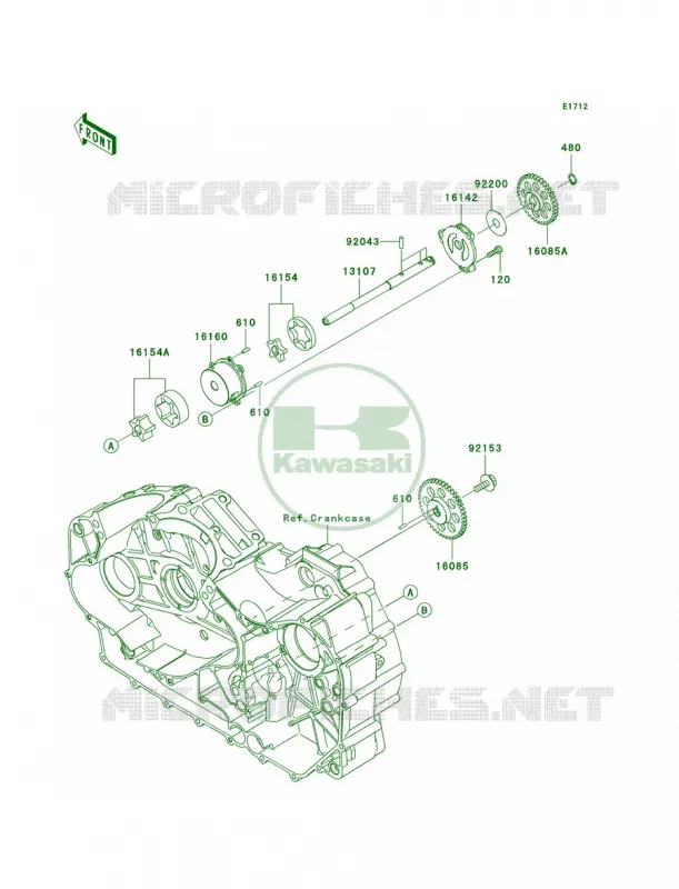 Oil Pump Kawasaki MOTOS 1700 2009 Vulcan 1700 Classic LT  VN1700G9F