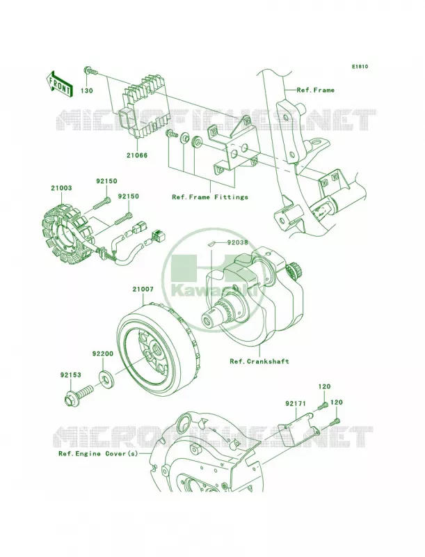 Generator Kawasaki MOTOS 900 2009 Vulcan 900 Custom  VN900C9F
