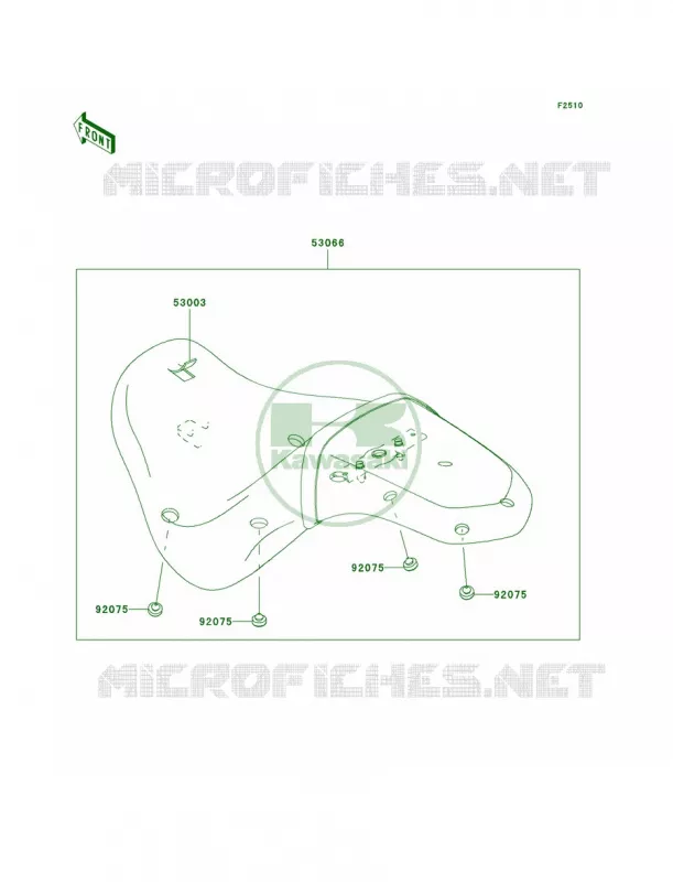 Seat Kawasaki MOTOS 900 2009 Vulcan 900 Custom  VN900C9F