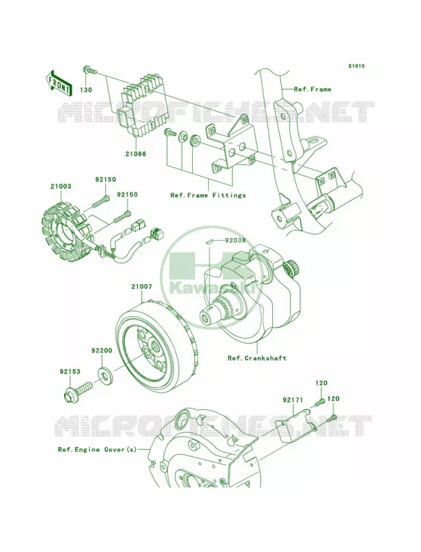 Generator Kawasaki MOTOS 900 2009 Vulcan 900 Custom   VN900C9FA