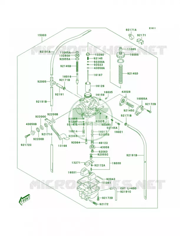 Carburetor Kawasaki MOTOS 125 2006 KLX125  KLX125A6F