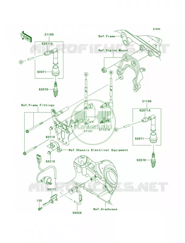 Ignition System Kawasaki MOTOS 2000 2008 Vulcan 2000  VN2000G8F