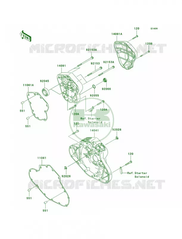 Cam Covers Kawasaki MOTOS 2000 2008 Vulcan 2000 Classic  VN2000H8F