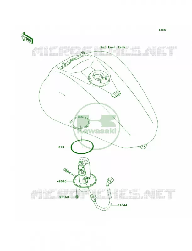 Fuel Pump Kawasaki MOTOS 2000 2008 Vulcan 2000 Classic  VN2000H8F