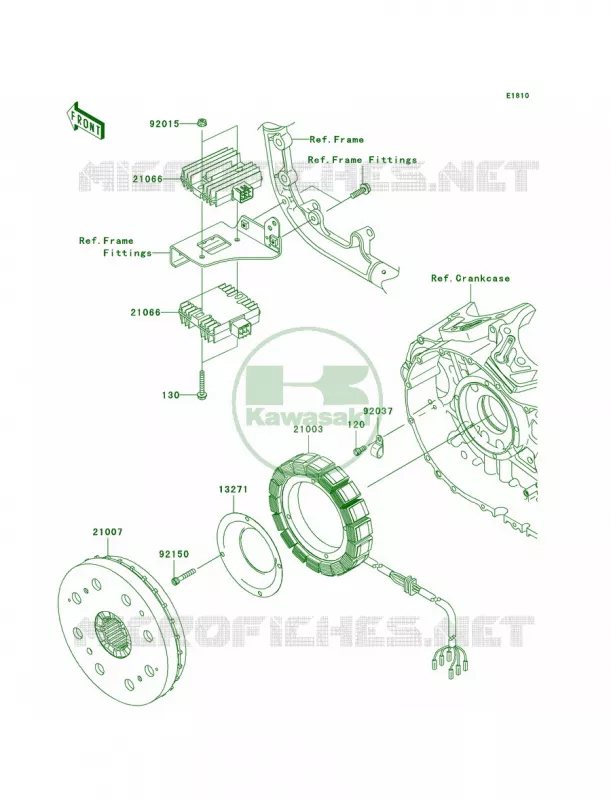 Generator Kawasaki MOTOS 2000 2008 Vulcan 2000 Classic  VN2000H8F