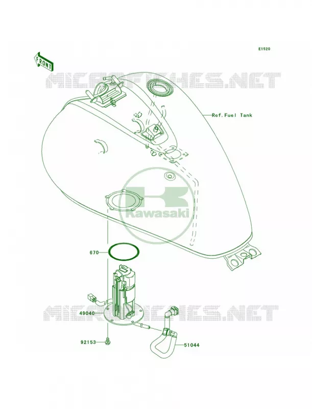 Fuel Pump Kawasaki MOTOS 900 2008 Vulcan 900 Custom  VN900C8F
