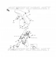 GARDE BOUE AVANT pour Kawasaki Z250SL ABS 2015