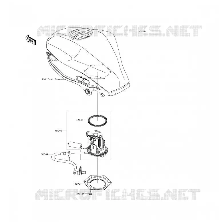 POMPE A ESSENCE Kawasaki MOTOS 250 2015 Z250SL ABS  BR250FFS