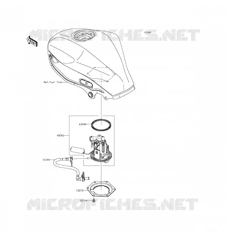 POMPE A ESSENCE Kawasaki MOTOS 250 2015 Z250SL ABS  BR250FFS