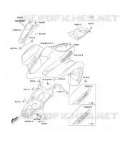GARDE BOUE AVANT pour Kawasaki KFX400 2005