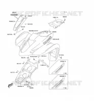 GARDE BOUE AVANT pour Kawasaki KFX400 2005
