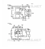 BOULON CARTER MOTEUR pour Kawasaki GPZ500S 1991