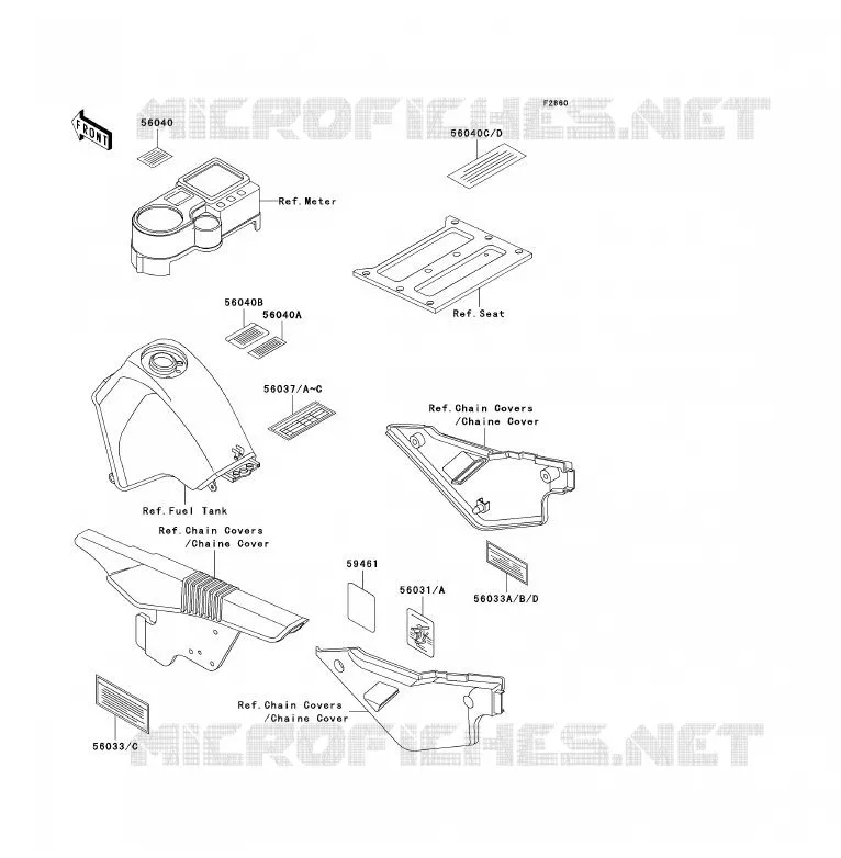 LABEL Kawasaki MOTOS 650 2002 KLR650  KL650-A16