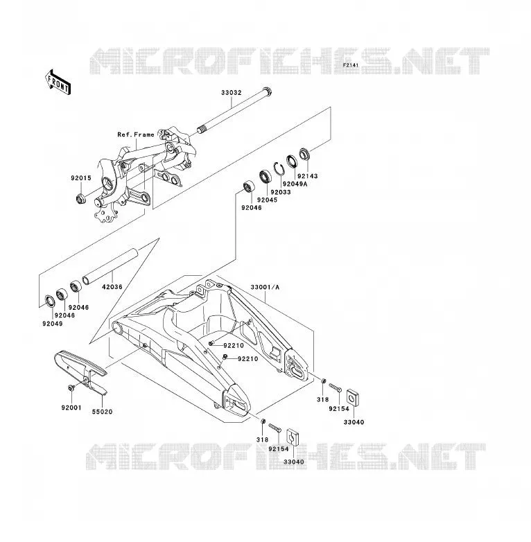 BRAS OSCILLANT Kawasaki MOTOS 650 2012 VERSYS 650 ABS  KLE650DCFW