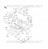 GARDE BOUE ARRI&Egrave;RE pour Kawasaki KVF360 2009