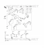 CONTACTEUR SERRURE/R&Eacute;FLECTEUR pour Kawasaki VN1500 CLASSIC 1998