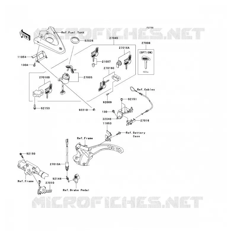 CONTACTEUR Kawasaki MOTOS 2000 2009 VN2000 CLASSIC  VN2000H9F