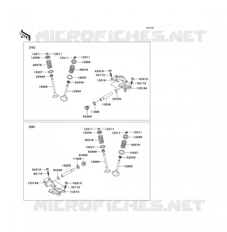 SOUPAPE Kawasaki SSV 750 2012 TERYX 750 FI 4X4 LE  KRF750VCS