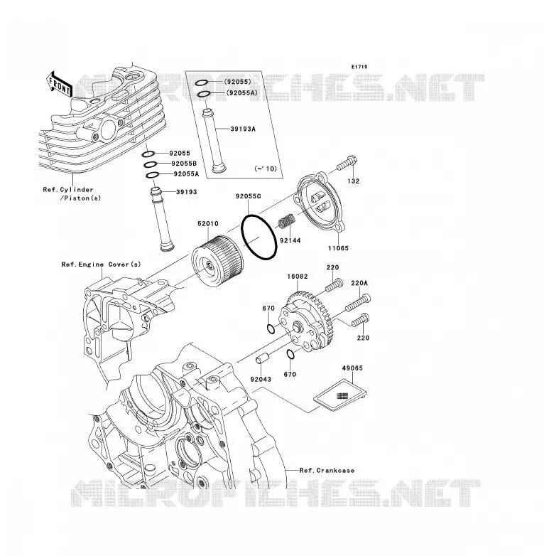 POMPE A HUILE Kawasaki TOUT-TERRAIN 140 2011 KLX140L  KLX140BBF