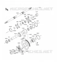MOYEU ARRIERE pour Kawasaki KFX300 2001