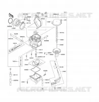 CARBURATEUR pour Kawasaki KFX300 2004