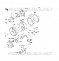 EMBRAYAGE pour Kawasaki KFX300 2004