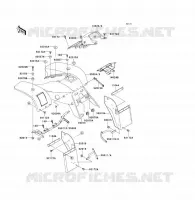 GARDE BOUE AVANT pour Kawasaki KFX300 2004