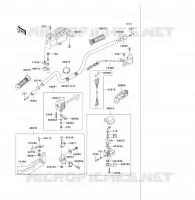 GUIDON pour Kawasaki KFX300 2004