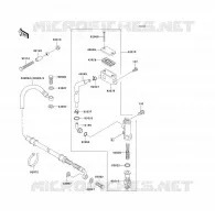 MAITRE CYLINDRE ARRI&Egrave;RE pour Kawasaki KFX300 2004