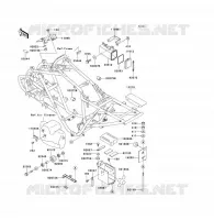 PIECE DE CADRE (COUVERTURE) pour Kawasaki KFX300 2004