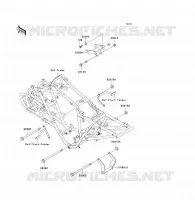SUPPORT MOTEUR pour Kawasaki KFX300 2004