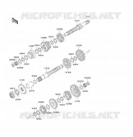 TRANSMISSION pour Kawasaki KFX300 2004